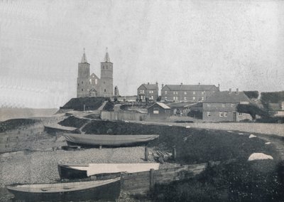 Reculver - Kylä ja Reculverin tornit, 1895 tekijältä Unbekannt