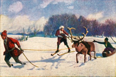 Pororekimatka Ruotsissa, v1928. tekijältä Unbekannt