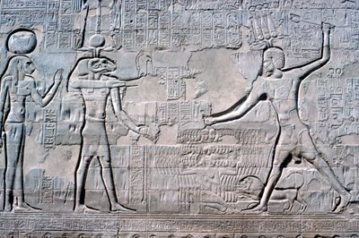 Faraon helpotus ennen Kum & Sekhmetiä, Khnumin temppeli, Ptolemaios ja roomalainen aika tekijältä Unbekannt