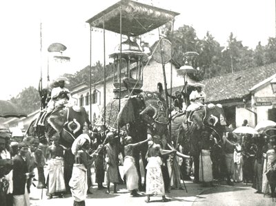 Uskonnollinen kulkue, Colombo, Ceylon, 1895. tekijältä Unbekannt