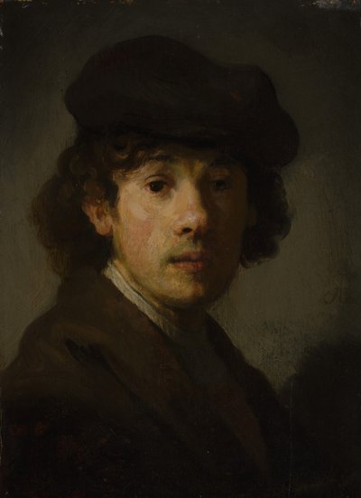 Rembrandt 1606-1669 nuorena miehenä. tekijältä Unbekannt