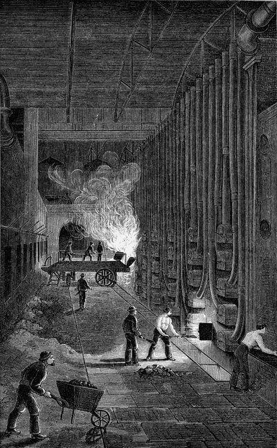 Retort House, Imperial Gasworks, Kings Road, Lontoo, 1876 tekijältä Unbekannt