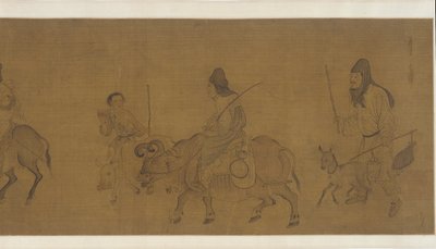 Paluu kotiin sadonkorjuun jälkeen, mahdollisesti Ming-dynastia, 1600-luku. tekijältä Unbekannt