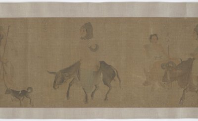 Paluu kotiin sadonkorjuun jälkeen, Yuan- tai Ming-dynastia, 1300-1400-luku. tekijältä Unbekannt
