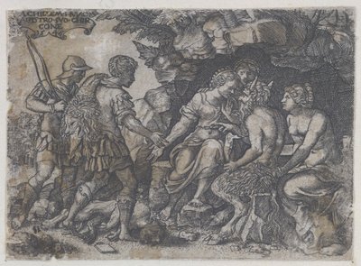 Thetis and Chironin käänteinen kopio, 1546. tekijältä Unbekannt