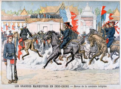 Katsaus alkuperäiskansojen ratsuväkiin, Ranskan Indokiinassa, 1903 tekijältä Unbekannt