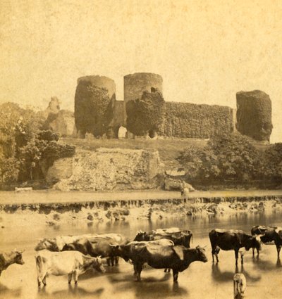 Rhuddlan - Linna joelta, vuosi 1900. tekijältä Unbekannt