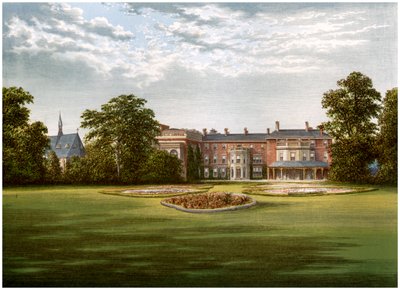 Rhydd Court, Worcestershire, Baronet Lechmeren koti, 1880 tekijältä Unbekannt