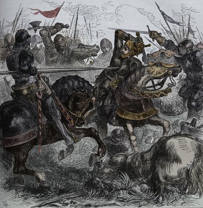 Richard III Bosworthissa, 22. elokuuta 1485, c1880 tekijältä Unbekannt
