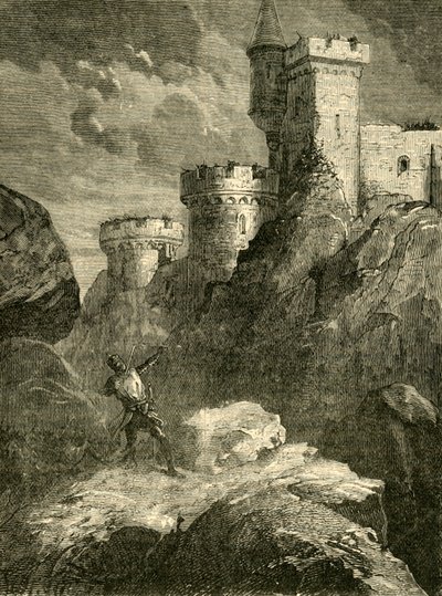 Richard I. Haavoittui Chaluzin linnan piirityksessä 1199, 1890. tekijältä Unbekannt