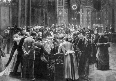 Mikään ei käy enää, pelihuoneet Monte Carlossa, Monacossa, 1890 tekijältä Unbekannt