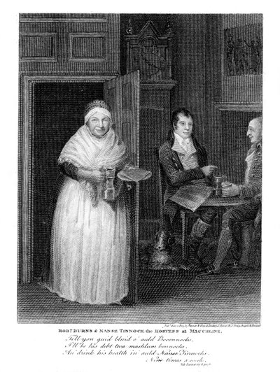 Robert Burns 1759-1796, skotlantilainen runoilija, 1805 tekijältä Unbekannt