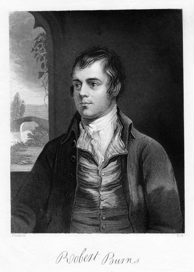 Robert Burns, skotlantilainen runoilija, 1700-luvun loppu tekijältä Unbekannt