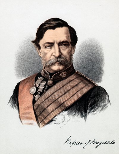 Robert Cornelius Napier, Magdalan ensimmäinen paroni Napier, brittiläinen sotilas, vuodelta 1880 tekijältä Unbekannt