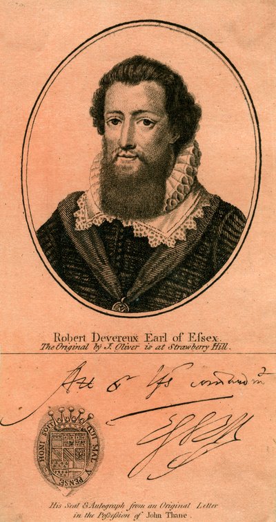 Robert Devereux, Essexin toinen kreivi tekijältä Unbekannt