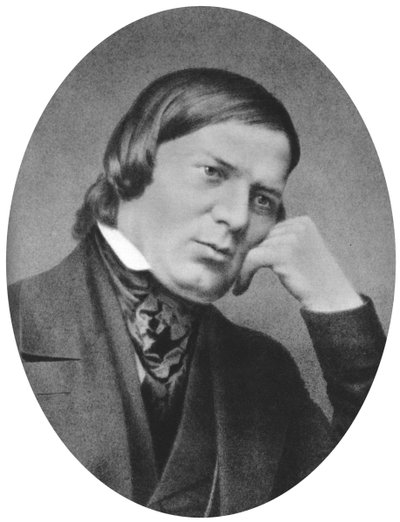 Robert Schumann 1810-1856 oli saksalainen säveltäjä, esteetti ja vaikutusvaltainen musiikkikriitikko tekijältä Unbekannt