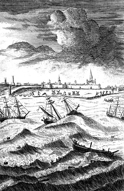 Robinson Crusoe haaksirikkoutui Yarmouthissa vuonna 1719 tekijältä Unbekannt