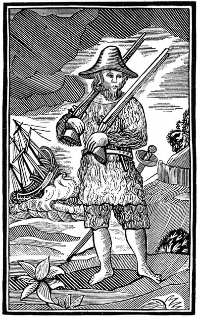 Robinson Crusoe, chapbook-leikkaus, 1700-luku 1964 tekijältä Unbekannt