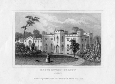 Roehampton Priory, Surrey, 1800-luvun puoliväli tekijältä Unbekannt