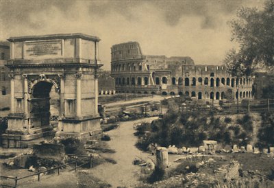 Roma - Tituksen kaari - Colosseum, 1910 tekijältä Unbekannt