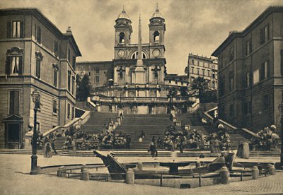 Rooma - Trinita dei Montin kirkko, 1910 tekijältä Unbekannt