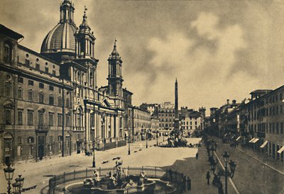 Roma - Circo Agonale - Pyhän Agnesin kirkko - Berninin suihkulähteet, 1910 tekijältä Unbekannt