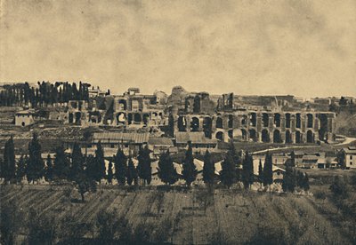 Roma - Septimius Severuksen palatsin alarakenteiden suuret rauniot, 1910. tekijältä Unbekannt