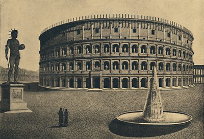 Roma - Colosseumin kuvitteellinen jälleenrakennus, 1910 tekijältä Unbekannt