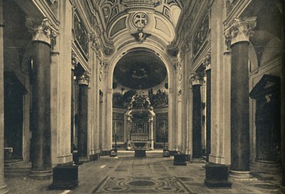 Roma - Jerusalemin Pyhän Ristin basilikan sisustus, 1910 tekijältä Unbekannt