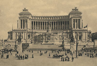 Rooma - Piazza di Venezia. Viktor Emmanuel II:n muistomerkki, 1910. tekijältä Unbekannt