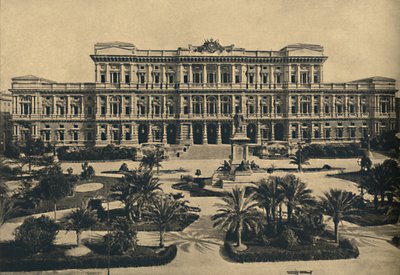 Rooma - Prati di Castello. Calderinin uudet oikeusistuimet ja Cavourin patsas, 1910 tekijältä Unbekannt