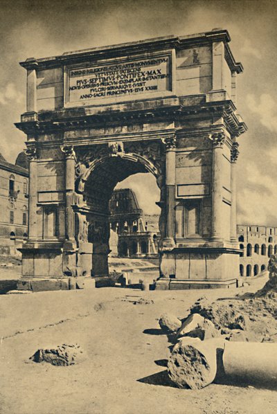 Roma - Forum Romanum - Tituksen kaari, 1910. tekijältä Unbekannt