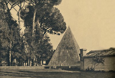 Roma - Caius Cestiuksen hautapyramidi - Pyhän Paavalin portti Ostia-tien varrella, 1910 tekijältä Unbekannt