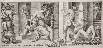 Roman Charity, 1500-luku. tekijältä Unbekannt
