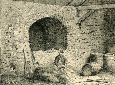 Roomalainen muuri Tower Hillillä, vuodelta 1872. tekijältä Unbekannt