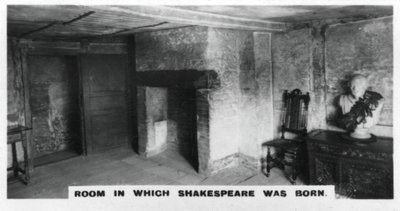 Huone, jossa Shakespeare syntyi, 1920-luku tekijältä Unbekannt