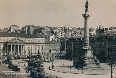 Rossio-aukio, Lissabon, Portugali, 1936 tekijältä Unbekannt