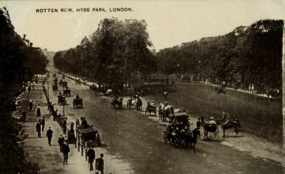 Rotten Row, Hyde Park, Lontoo, 1800-luvun loppu - 1900-luvun alku. tekijältä Unbekannt