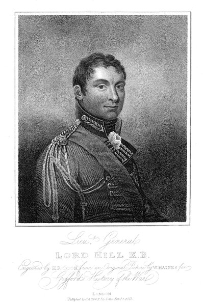 Rowland Hill, 1. varakreivi Hill, englantilainen sotilas, 1815 tekijältä Unbekannt