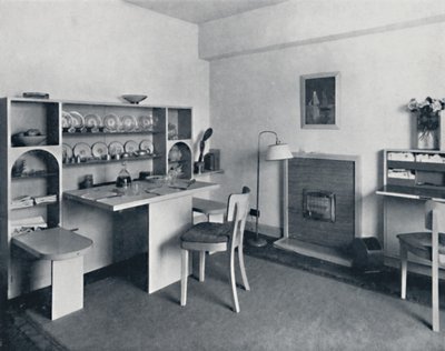 Rowley Gallery of Decorative Art Ltd - Yhdistetty ruokailu-olohuone avoinna, 1939 tekijältä Unbekannt