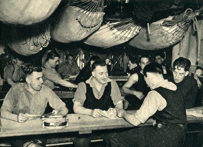 Kuninkaalliset merijalkaväen sotkukannen laivalla, toinen maailmansota, c1939-c1943 1944. tekijältä Unbekannt