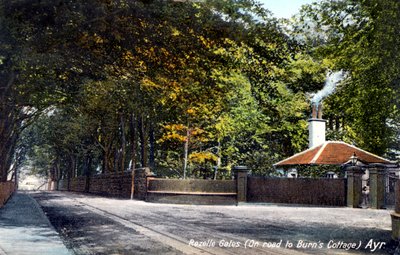 Rozelle Gates, tiellä Burns Cottageen, Ayr, Ayrshire, 1913 tekijältä Unbekannt