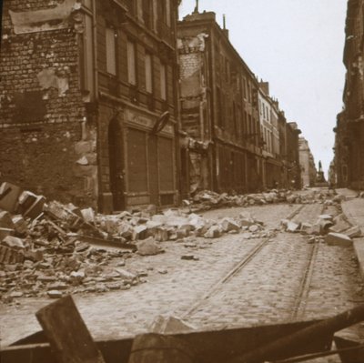 Rue Ceres, Reims, Pohjois-Ranska, c1914-c1918. tekijältä Unbekannt