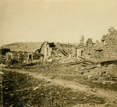 Les Épargesin rauniot, Pohjois-Ranska, c1914-c1918. tekijältä Unbekannt