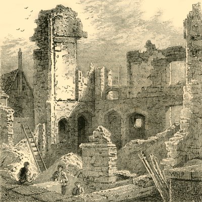 Pyhän Claren luostarin rauniot, c1872. tekijältä Unbekannt