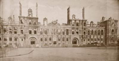 Hotel de Villen rauniot, Pariisi, toukokuu 1871 tekijältä Unbekannt