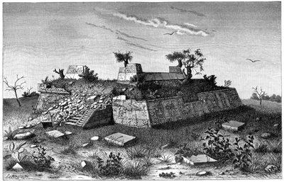 Xochicalcon pyramidiportaiden rauniot, Meksiko, 1901 tekijältä Unbekannt
