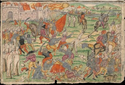 Venäjän julmuudet Liivinmaalla heinä-elokuussa 1577. Johann Jakob Wickin uutiskokoelmasta tekijältä Unbekannt