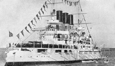 Venäjän taistelulaiva Retvisan, Venäjän ja Japanin sota, 1904-5 tekijältä Unbekannt