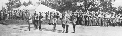 Venäjän joukot tervehtivät tsaari Nikolai II:ta, Krasnoje Selo, 22. heinäkuuta 1914 tekijältä Unbekannt